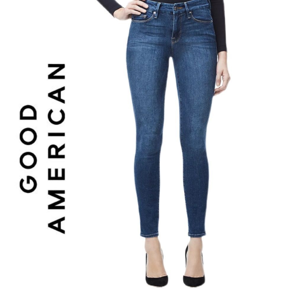 Good American High Rise Skinny Jeans in Blue004 - Size 6/28